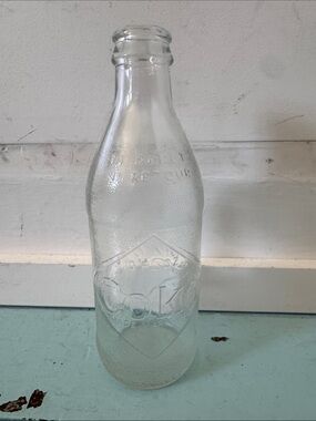 Vintage 1968 Coke Bottle Diamond Logo 10 OZ Glass No Return/Deposit Collectable